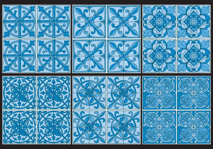 Azulejo mönster vektor