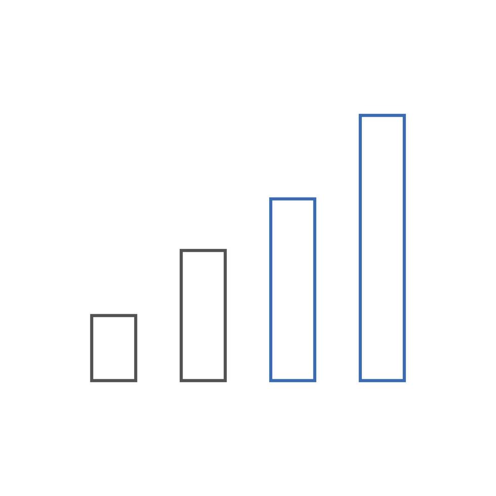 rang tillväxt ikoner. Begagnade för seo eller webb design vektor