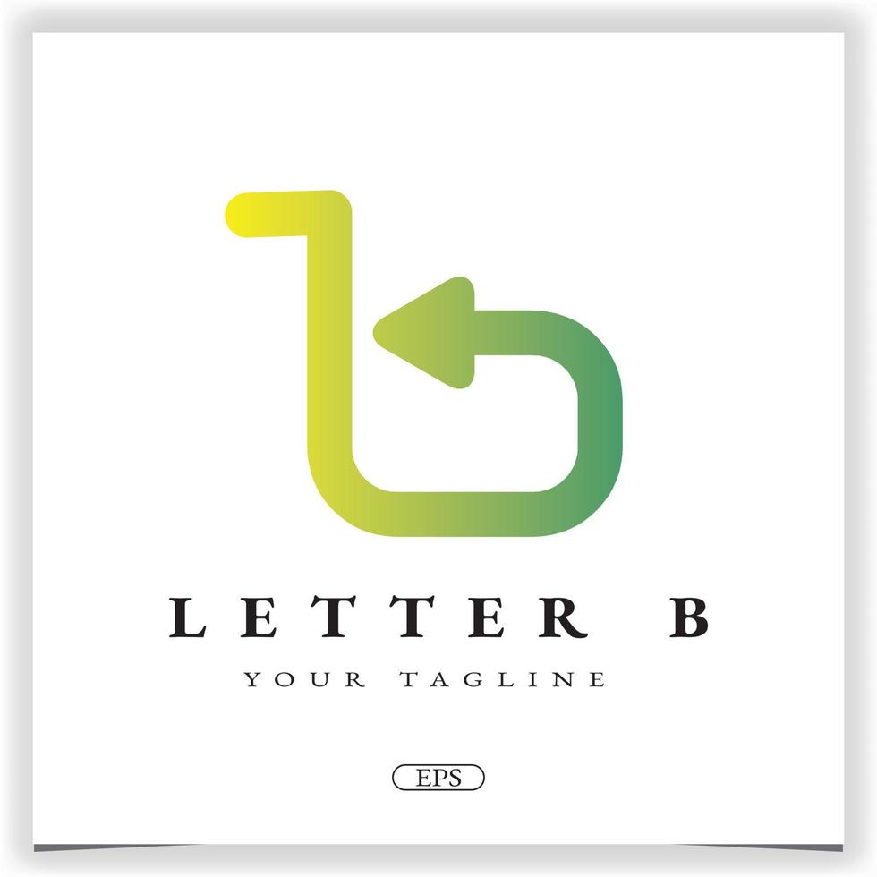 Luxus Pfeil Buchstabe b Logo Premium elegante Vorlage Vektor eps 10