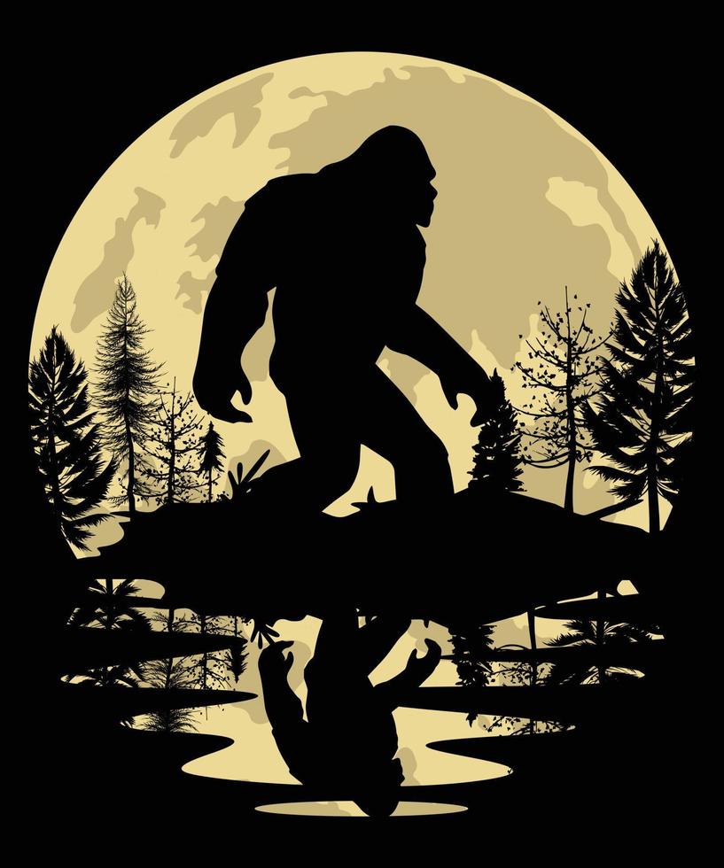 Wandern Sonnenuntergang Vintage Grafik Vektor Silhouette T-Shirt Design