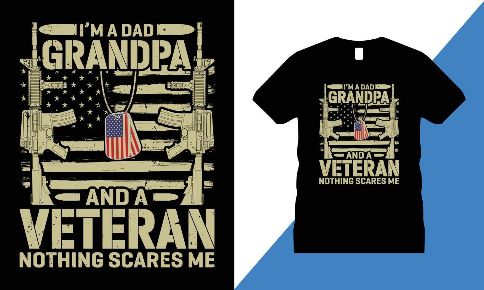 Veteranen-Grafik-T-Shirt-Design-Vektor. Usa, T-Shirt, Militär, Freiheit, Flagge, Armee, Denkmal, vektor