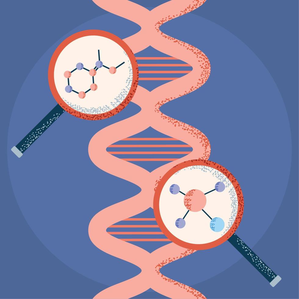 Wissenschaft genetische DNA vektor