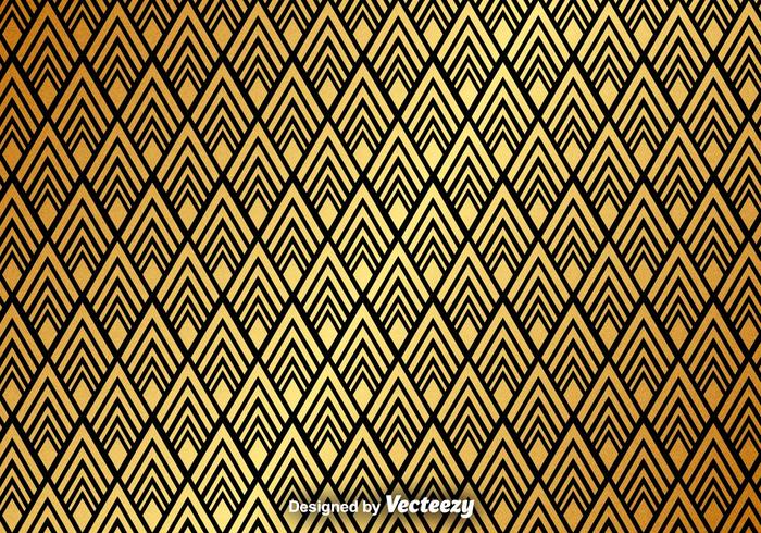 Goldene abstrakte Muster Vektor Hintergrund
