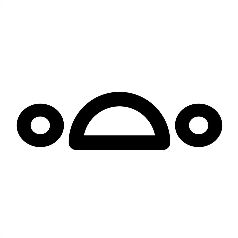 Symbol für unglückliches Gesicht vektor