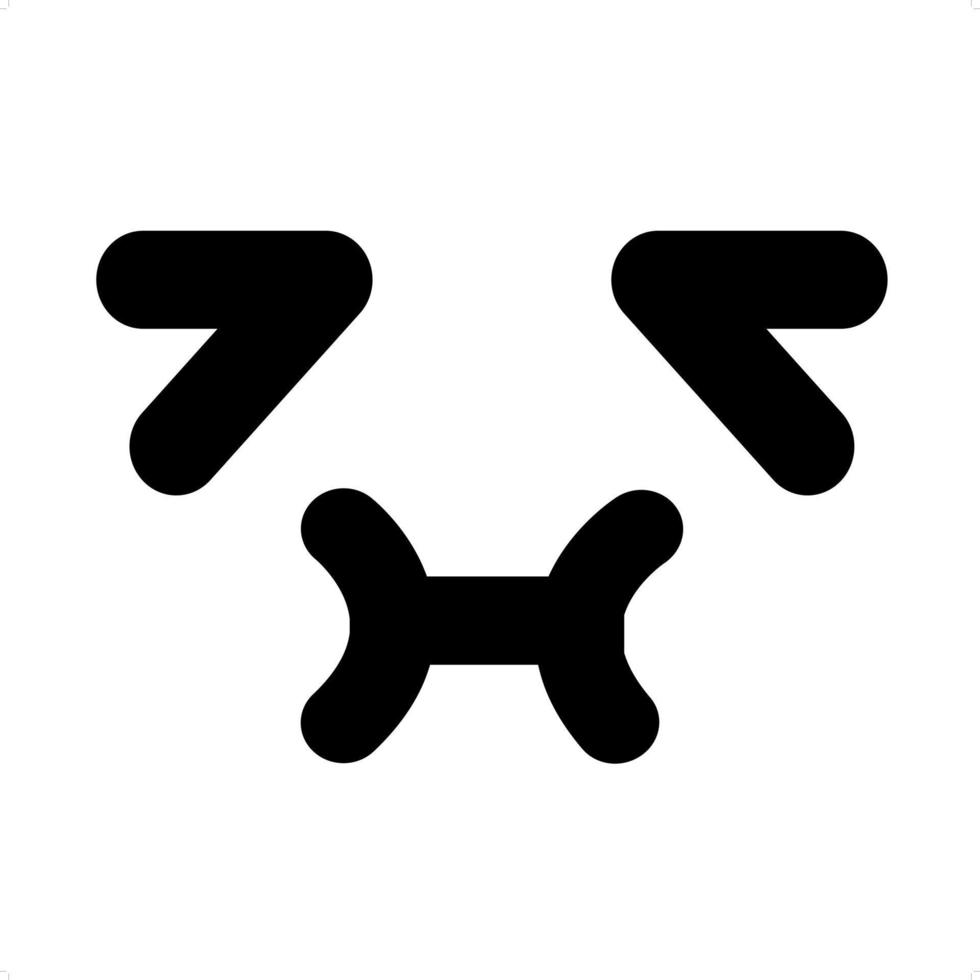 Symbol für ekelhaftes Gesicht vektor