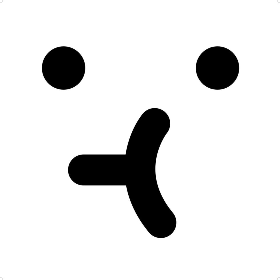 enkel ansikte ikon vektor