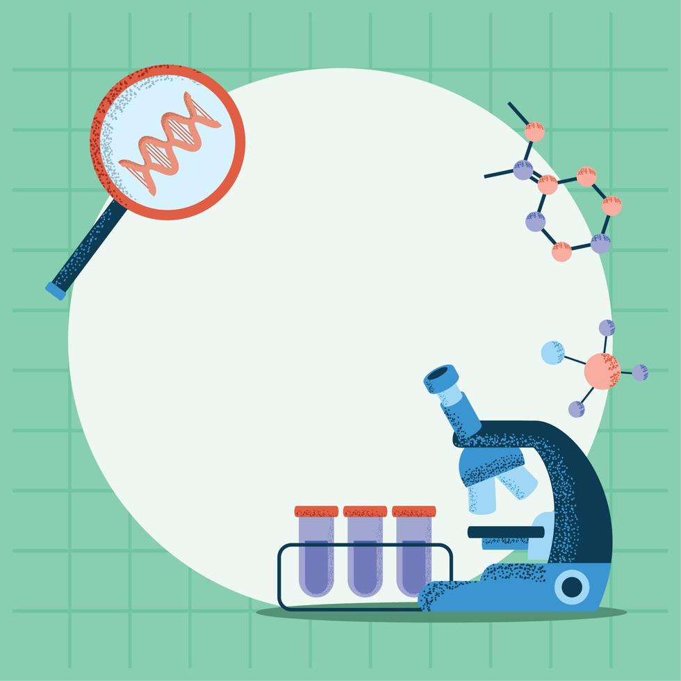 Laborstudie Mikroskop DNA vektor