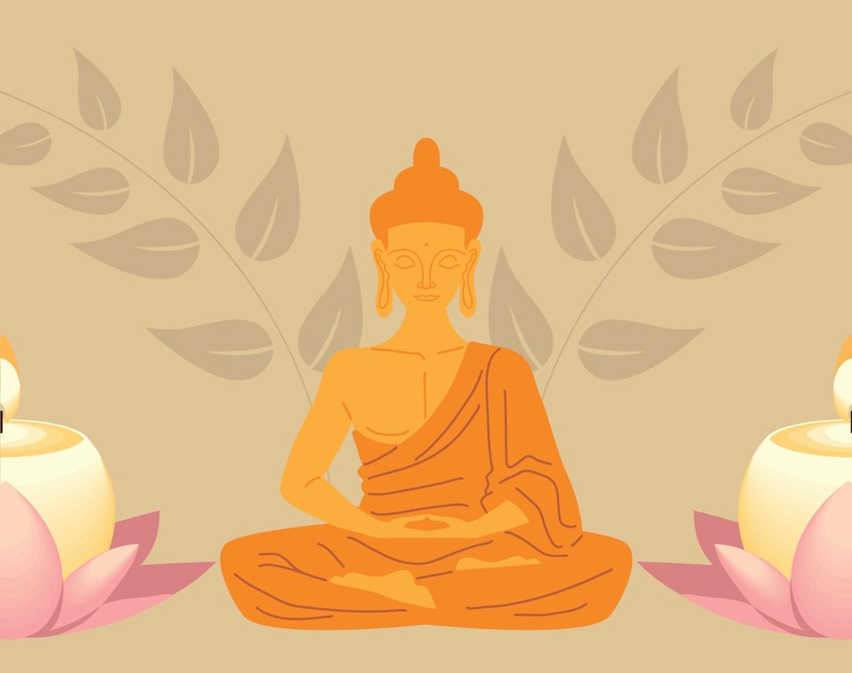 Buddha-Vesak-Konzept vektor