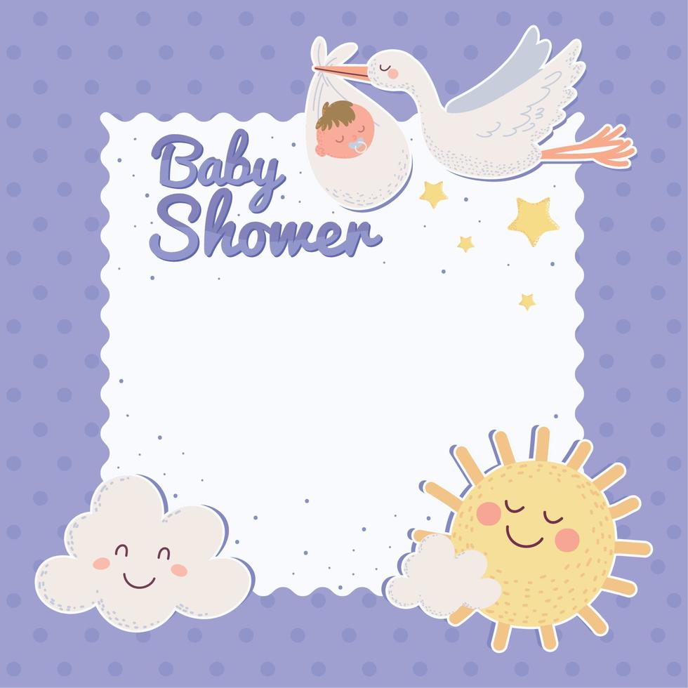 bebis dusch firande inbjudan vektor