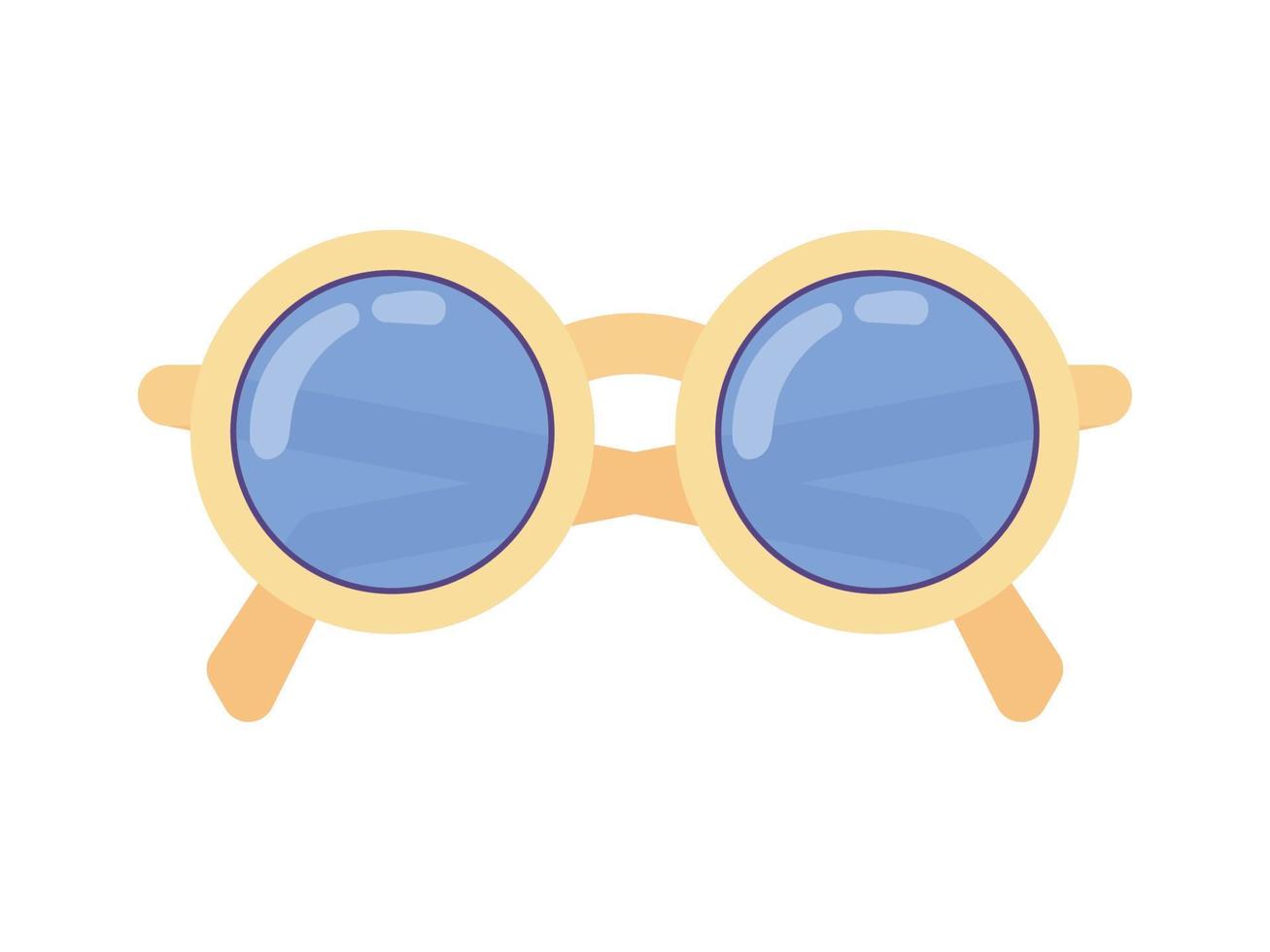 glasögon tecknad serie ikon vektor