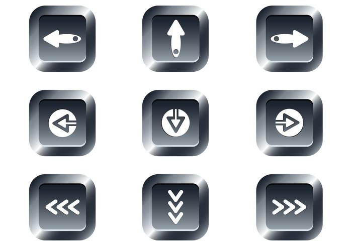 Free Web Buttons Set 15 Vektor