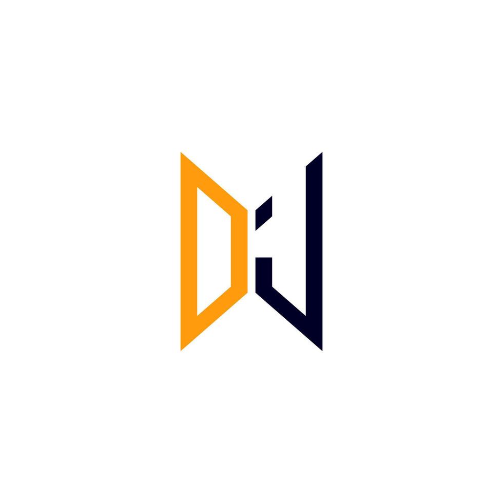 dj brev logotyp kreativ design med vektor grafisk, dj enkel och modern logotyp.