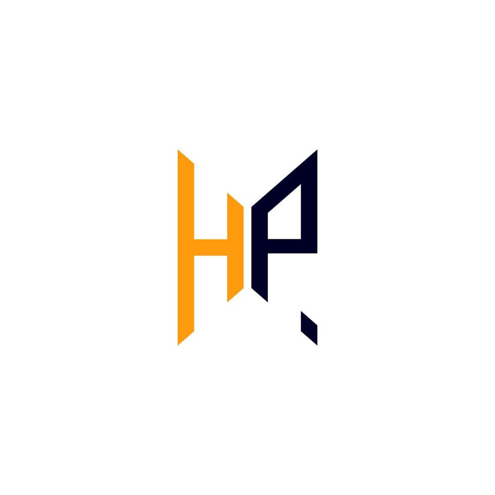 hp brev logotyp kreativ design med vektor grafisk, hp enkel och modern logotyp.