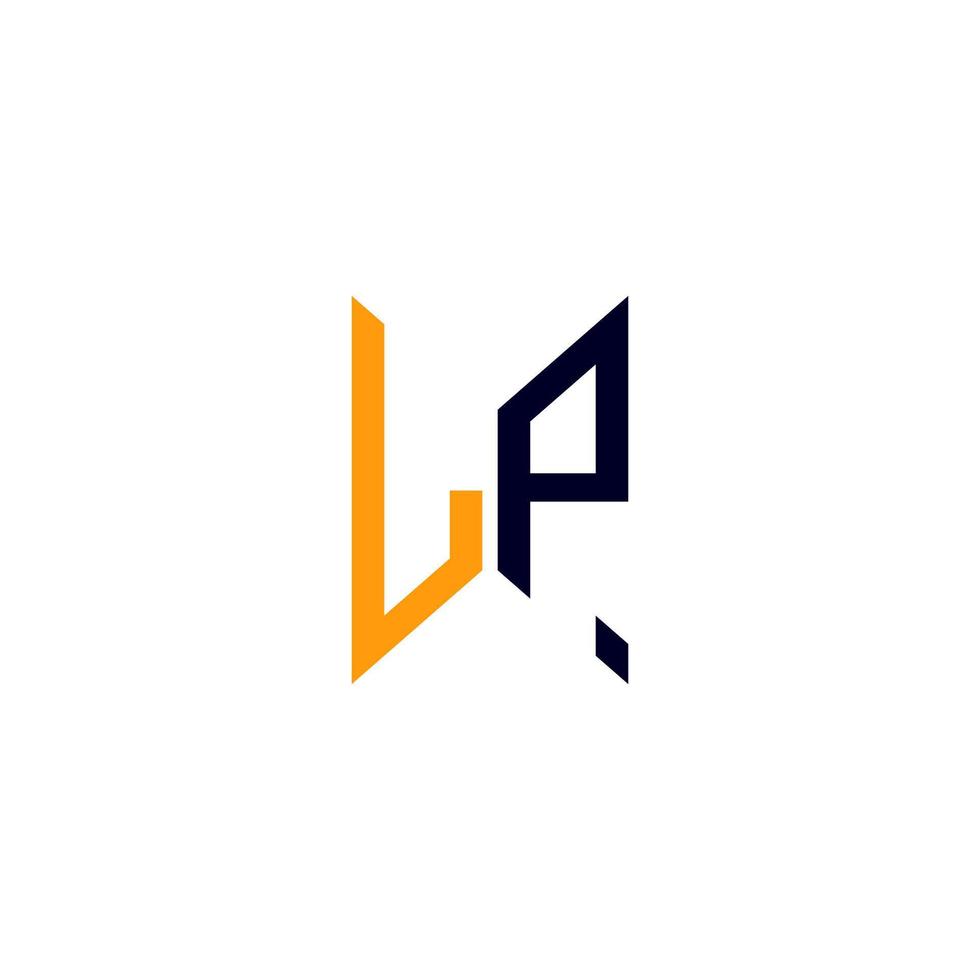 lp brev logotyp kreativ design med vektor grafisk, lp enkel och modern logotyp.