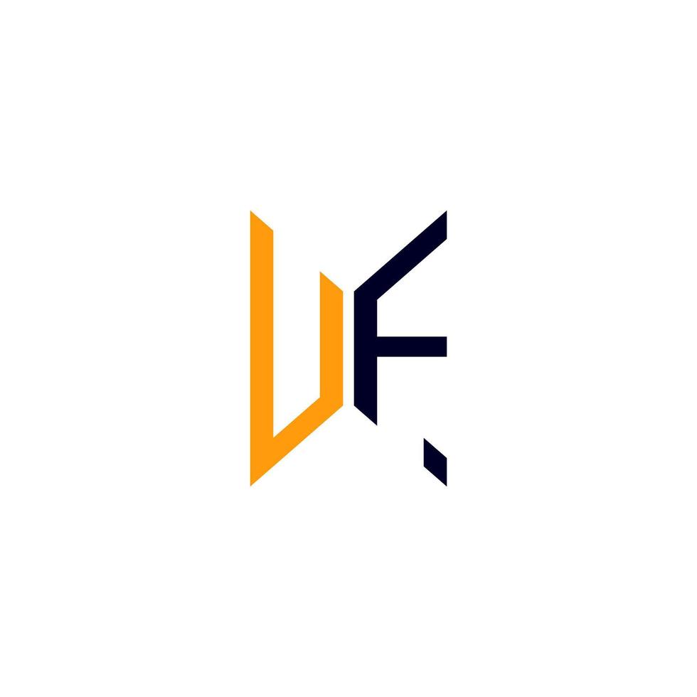 uf letter logotyp kreativ design med vektorgrafik, uf enkel och modern logotyp. vektor