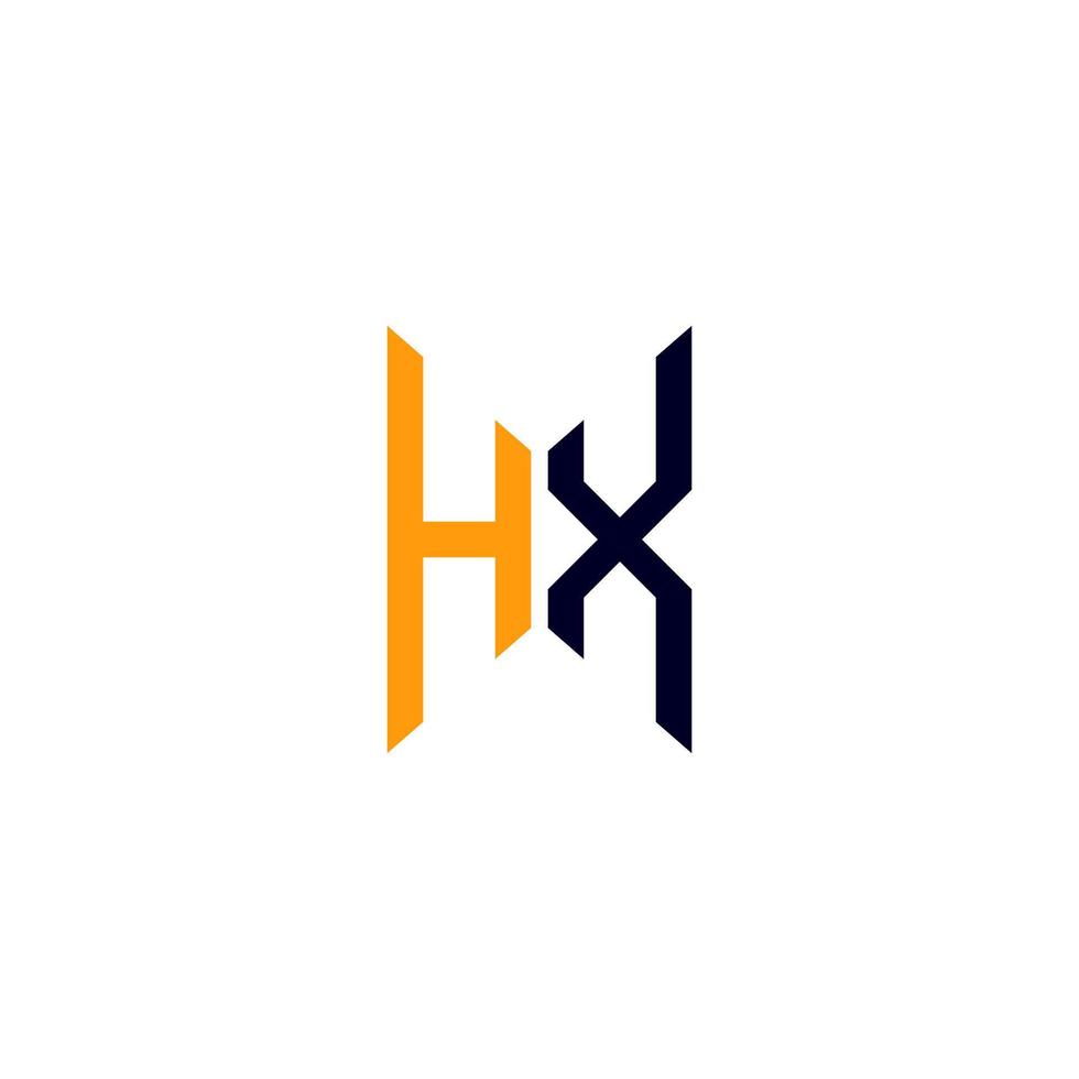 hx brev logotyp kreativ design med vektor grafisk, hx enkel och modern logotyp.