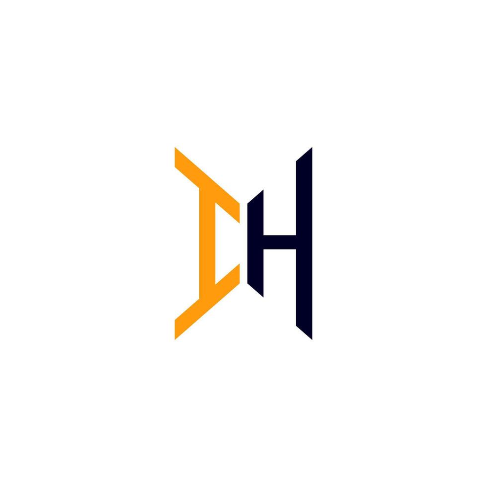 Ih Brief Logo kreatives Design mit Vektorgrafik, Ih einfaches und modernes Logo. vektor