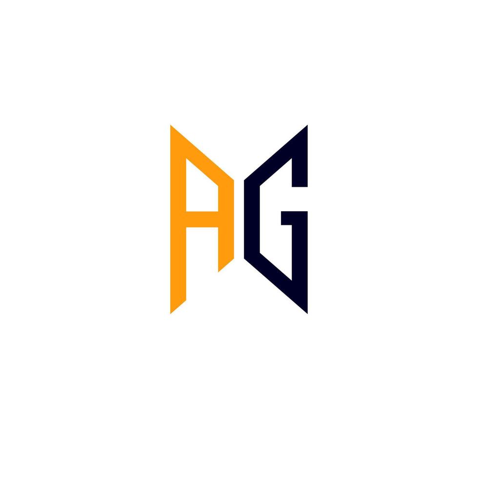 ag brev logotyp kreativ design med vektor grafisk, ag enkel och modern logotyp.