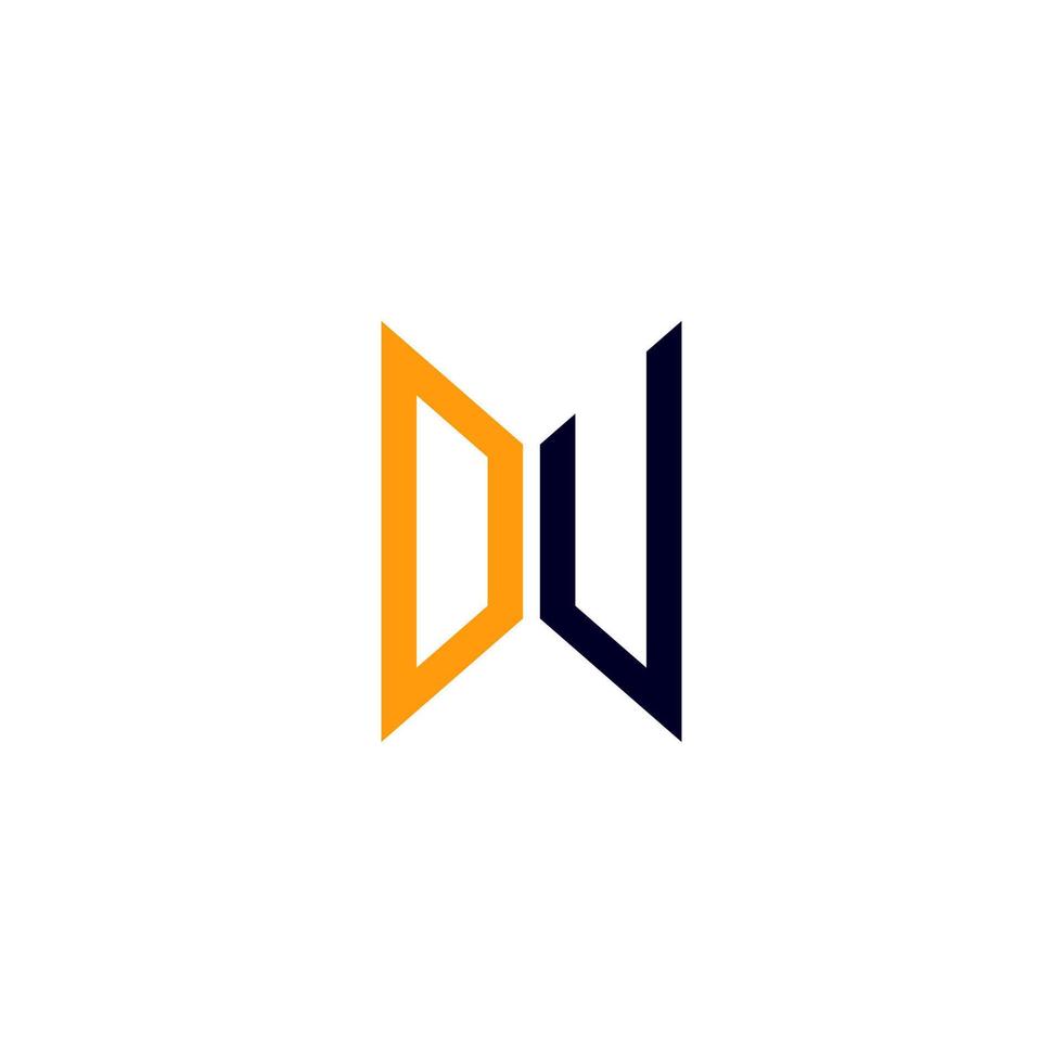 du brev logotyp kreativ design med vektor grafisk, du enkel och modern logotyp.