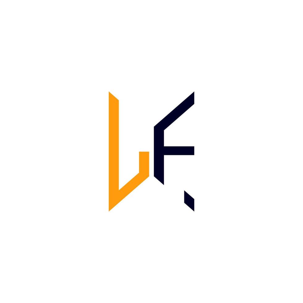 lf-Buchstaben-Logo kreatives Design mit Vektorgrafik, lf-einfaches und modernes Logo. vektor