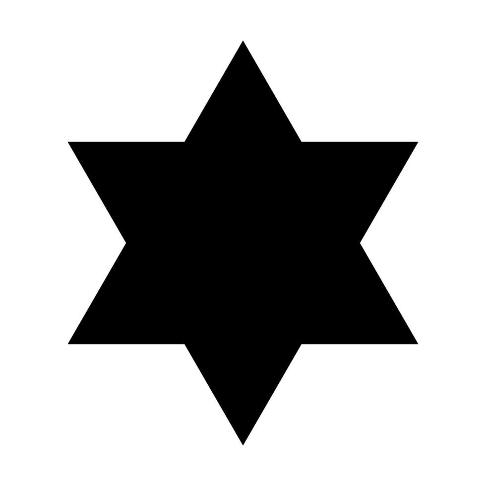 sechszackiger Stern-Icon-Vektor für Grafikdesign, Logo, Website, soziale Medien, mobile App, ui-Illustration vektor