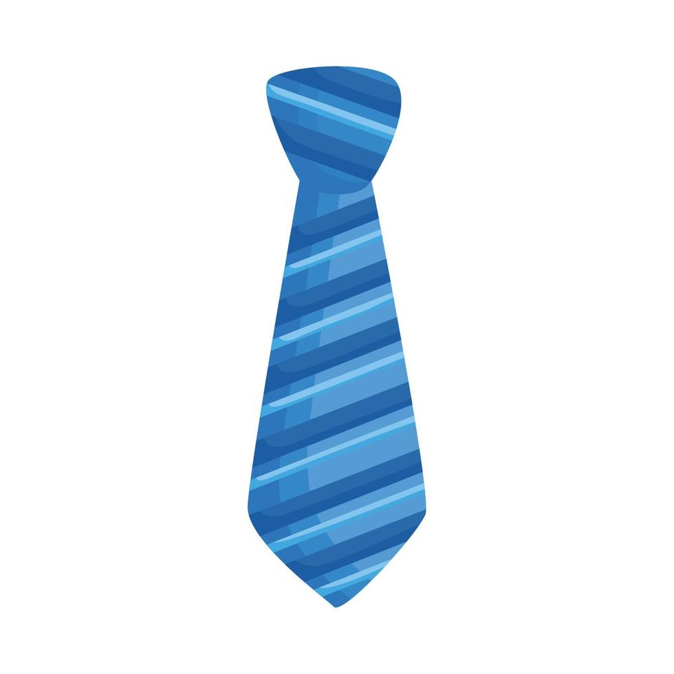 blau gestreifte Krawatte vektor