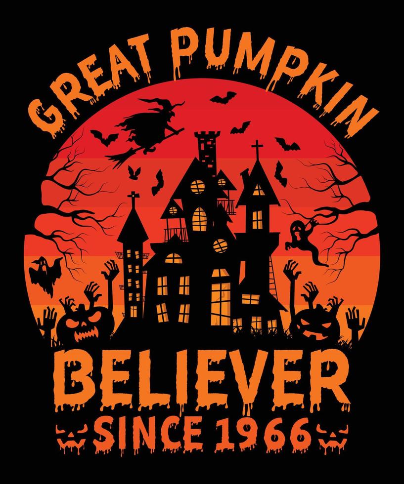 Halloween-Kürbisgeist gruselig 2022 Grafik Vektor Silhouette T-Shirt Design