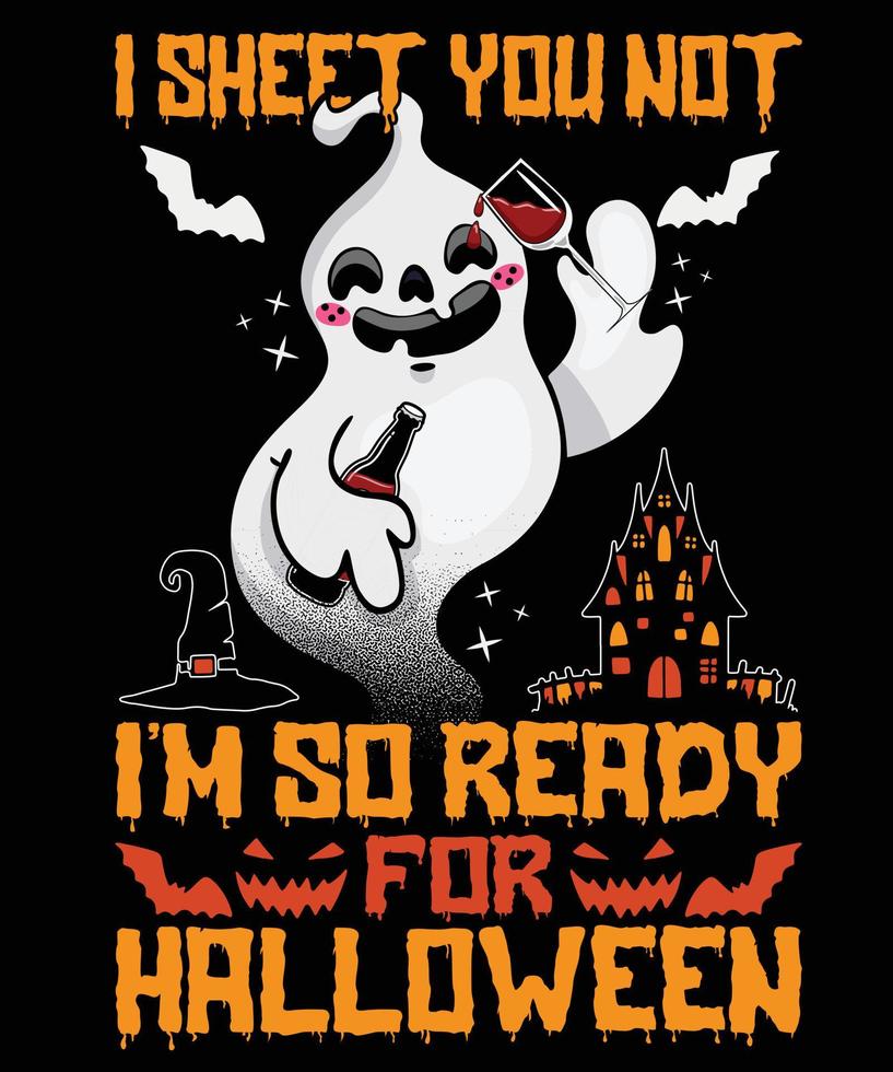 halloween pumpa spöke läskigt 2022 grafisk vektor silhuett tshirt design