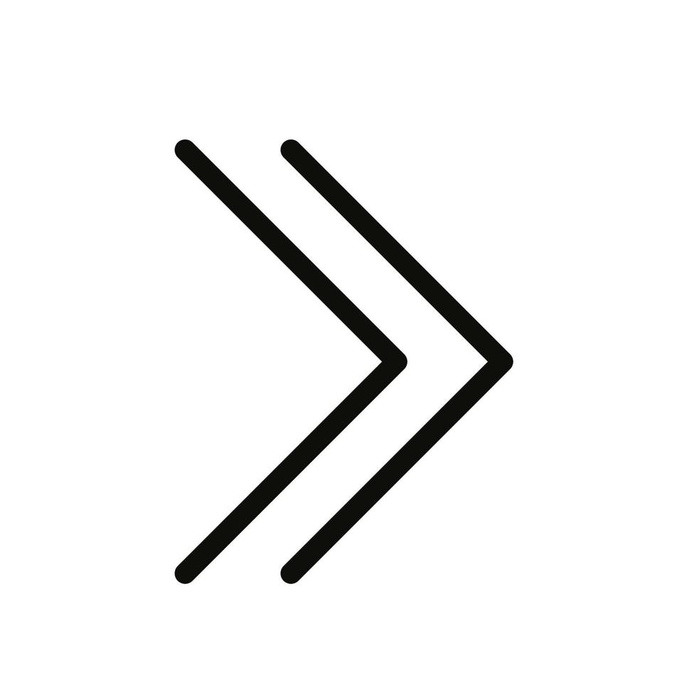 Pfeil-Vektor-Symbol. lineares Pfeilsymbol für Web und mobile App vektor