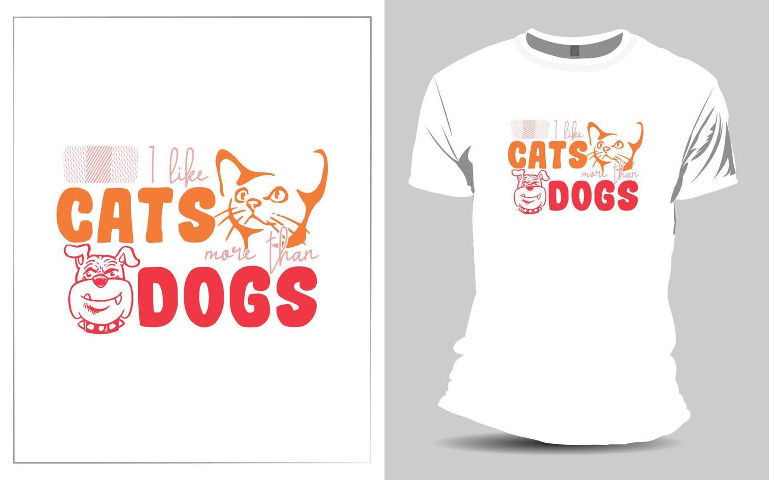 härlig katt t-shirt design för din sällskapsdjur vektor