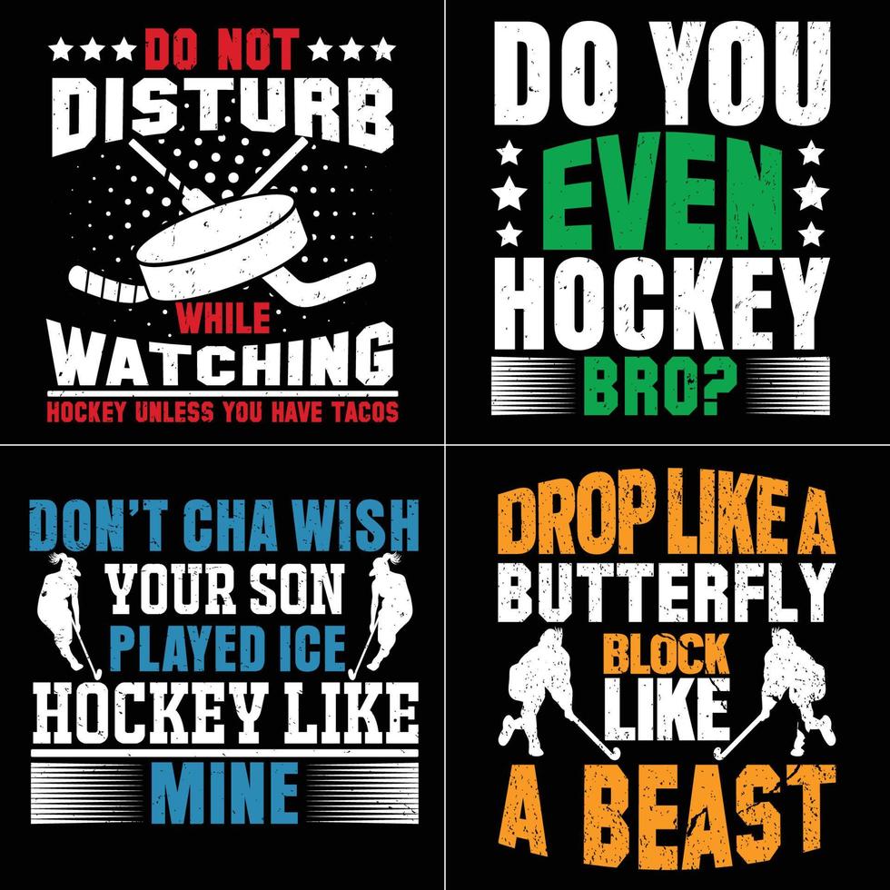 hockey t-shirt design vektor