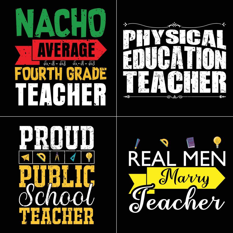 Lehrertag T-Shirt Design Lehrergeschenk vektor