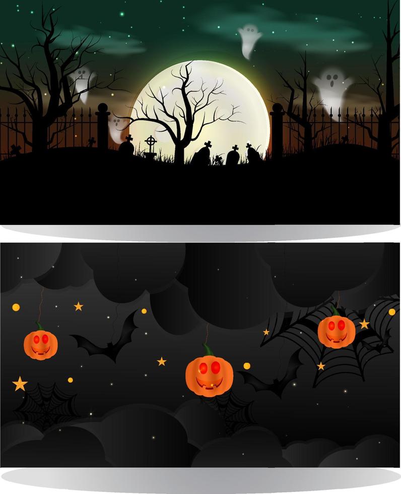 Halloween-Hintergrunddesign vektor