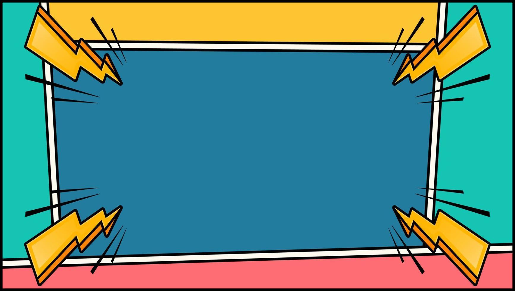 komisk stil mall sida layout abstrakt bakgrund vektor