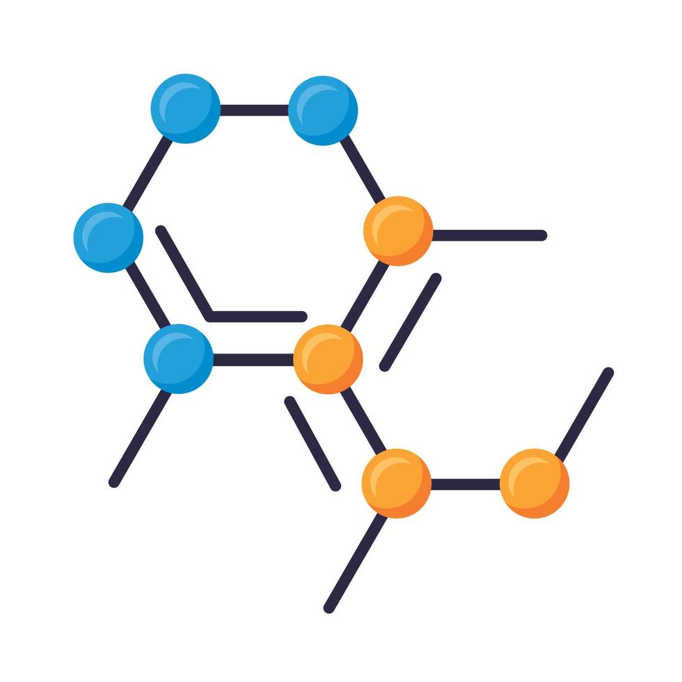 chemielaborstruktur molekular vektor