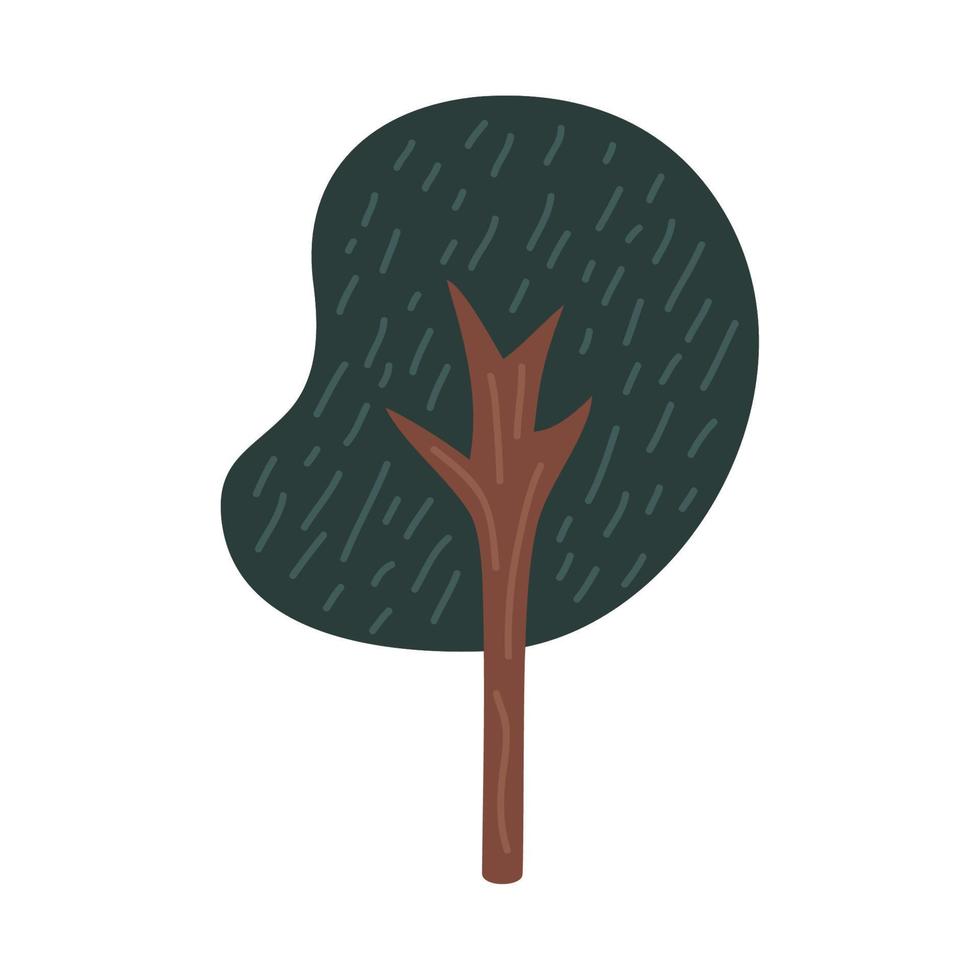 Waldbaumpflanze vektor