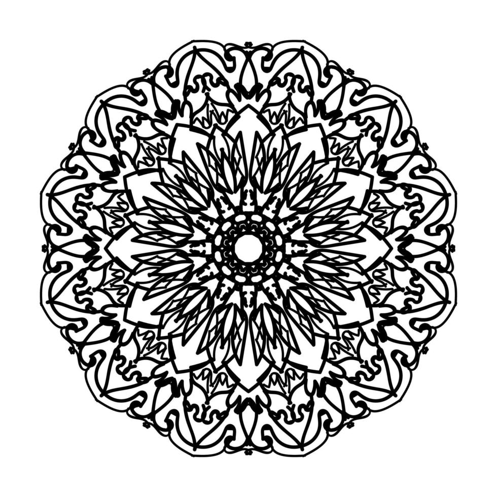 handgezeichnetes Mandala. dekoration in ethnischer orientalischer gekritzelverzierung. vektor