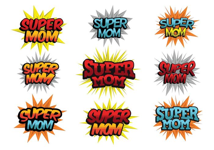 Gratis Super Mom Vector