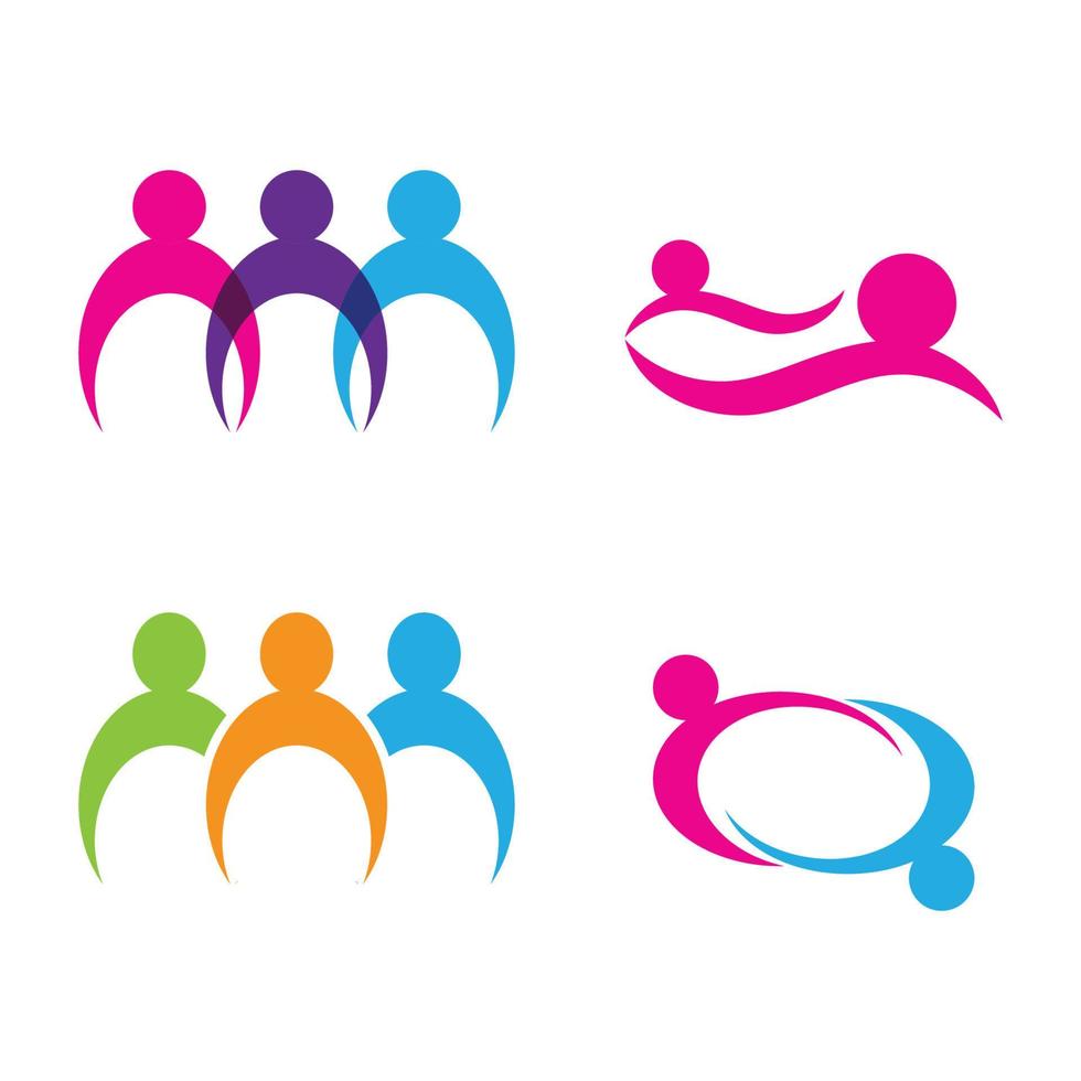 Adoptions- und Community-Care-Logo-Vorlagenvektor vektor