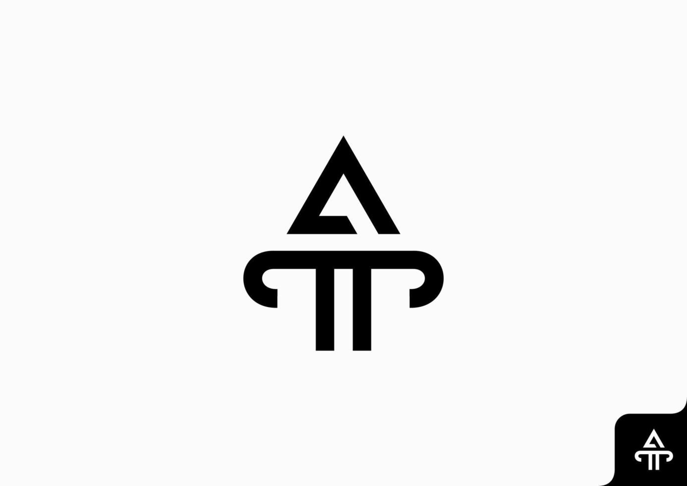 brev på ta ikon logotyp platt minimalistisk färgrik svart och vit vektor