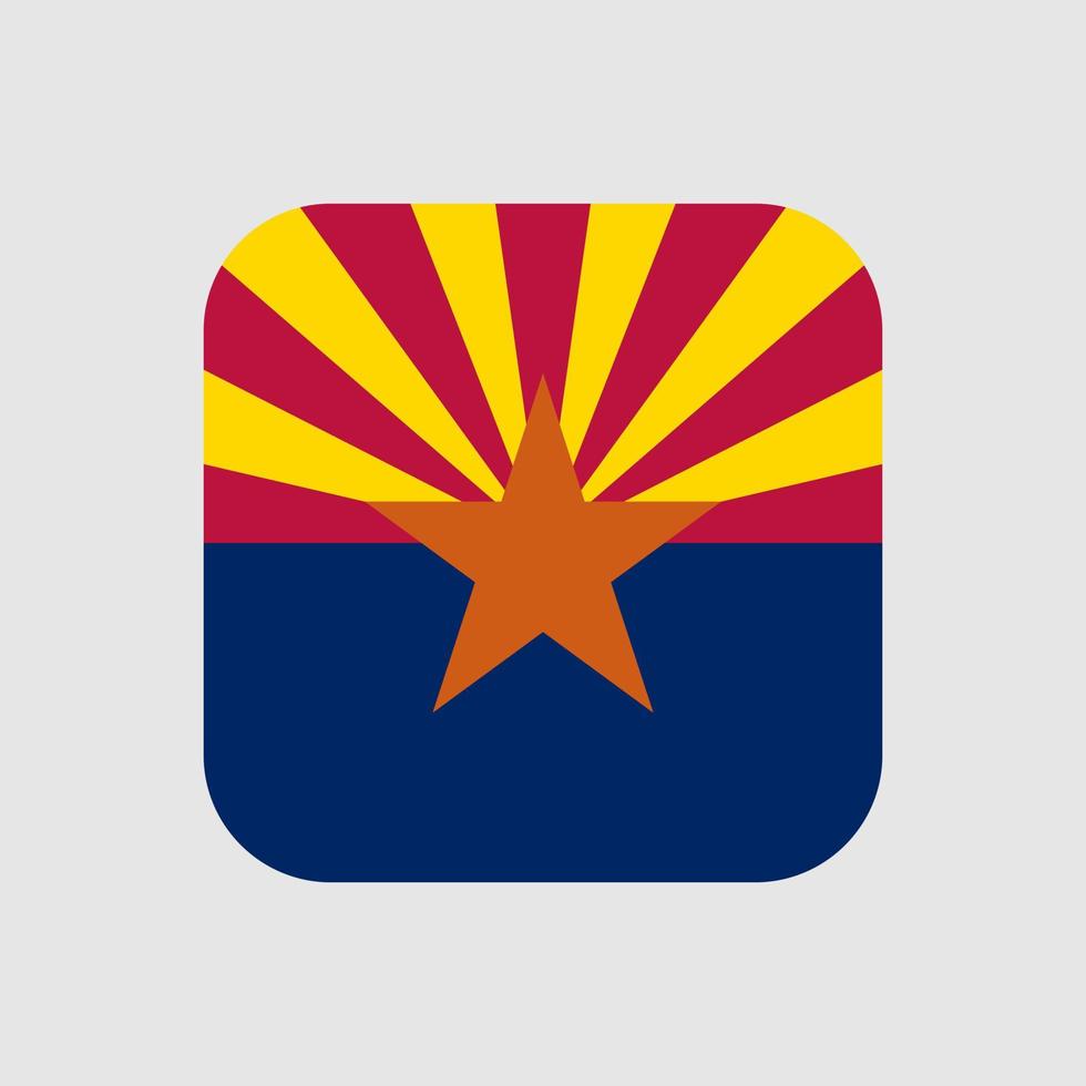 Arizona-Staatsflagge. Vektor-Illustration. vektor