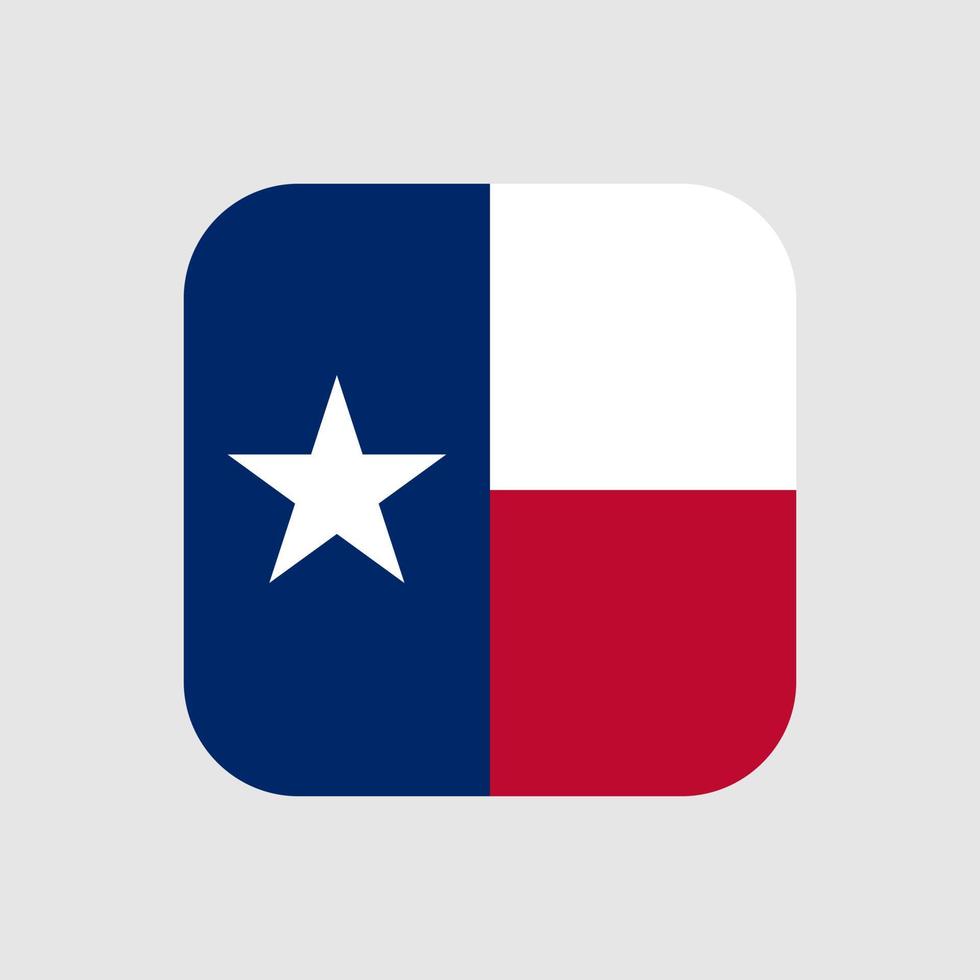 Texas-Staatsflagge. Vektor-Illustration. vektor