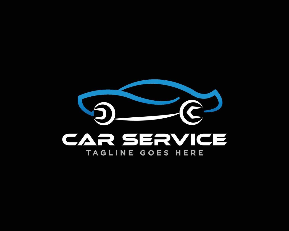 Auto-Service-Logo-Design-Vektor vektor