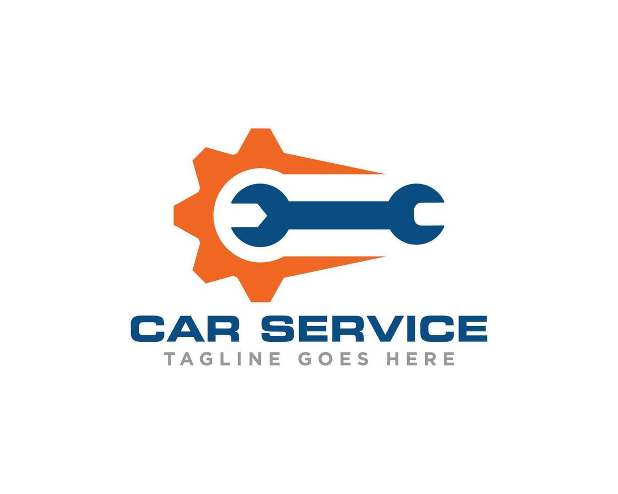 Auto-Service-Logo-Design-Vektor vektor