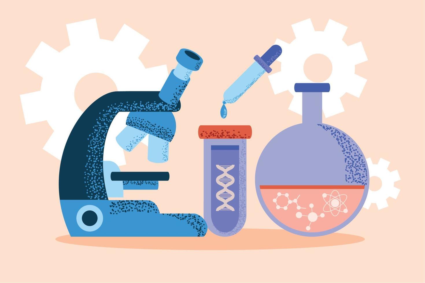 DNA-chemische Werkzeuge vektor