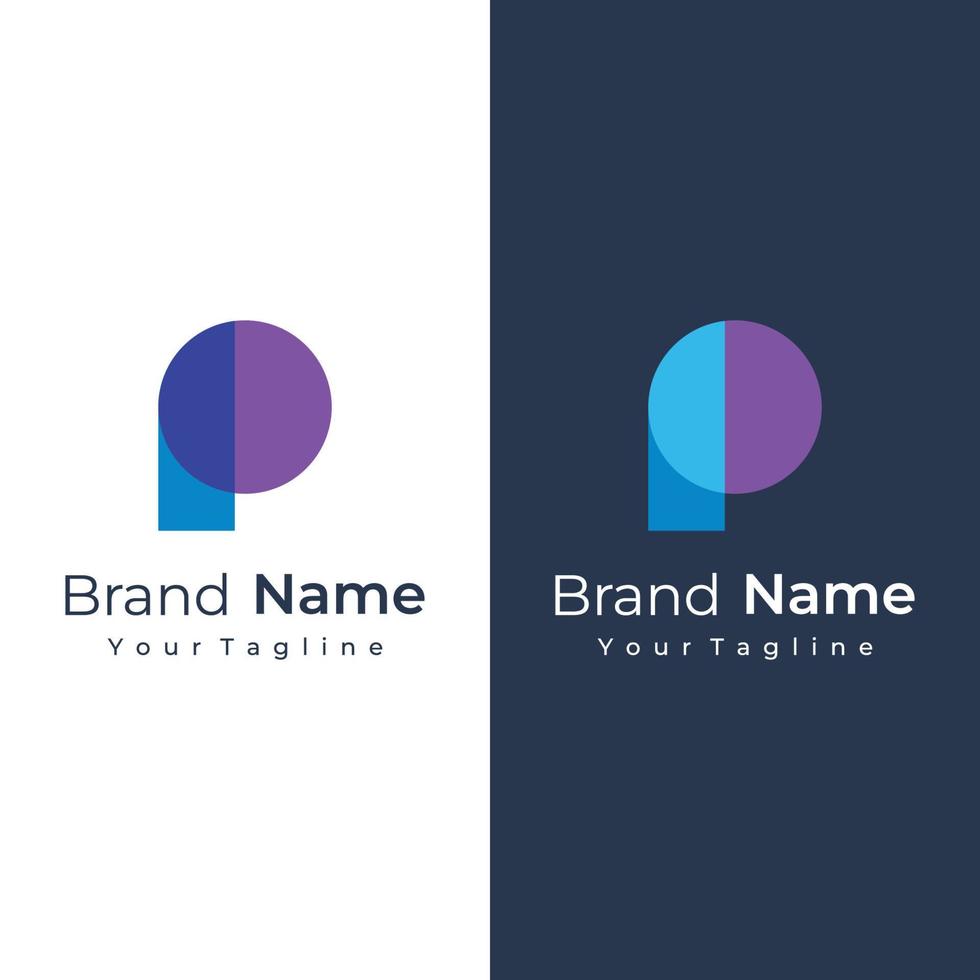abstrakt logotyp design element första brev p monogram. lyxig, elegant och minimalistisk symbol. logotyp kan vara Begagnade för varumärke, identitet och andra. vektor