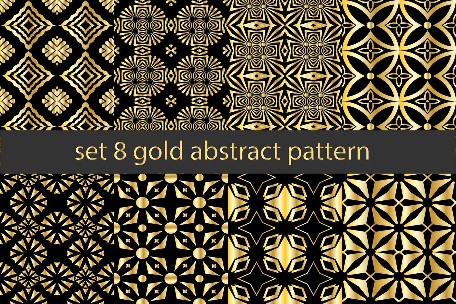 Reihe von abstrakten Mustern vektor