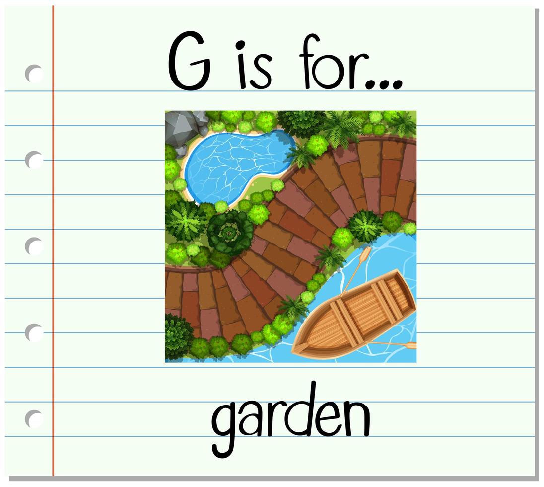 g ist für den Garten vektor