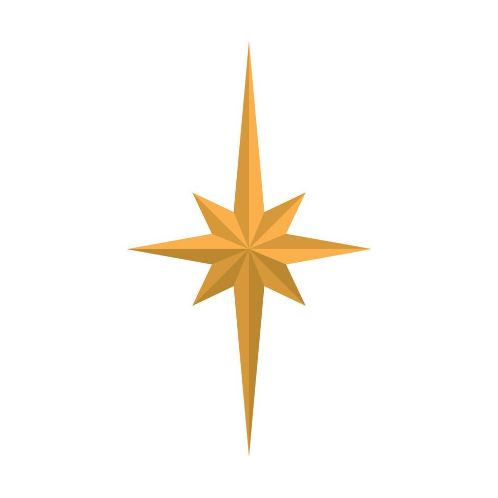 islamic gyllene stjärna vektor