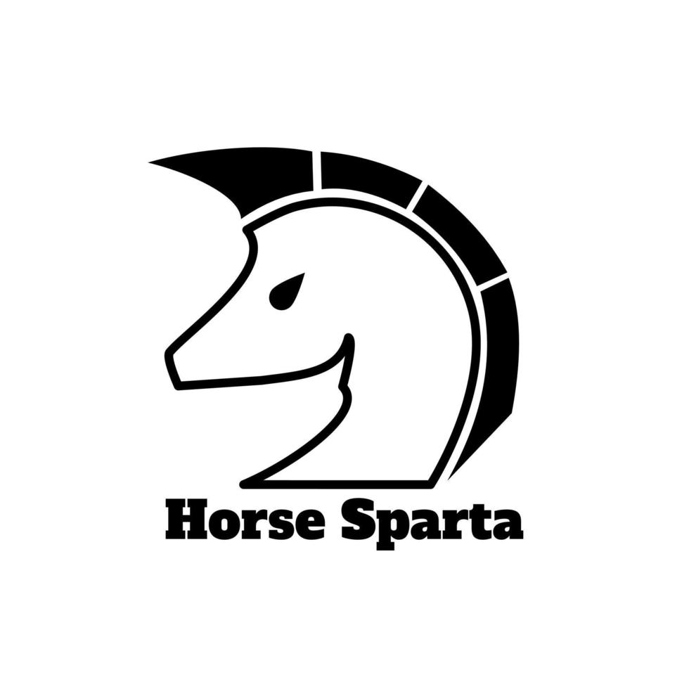 modernes pferd sparta vektor
